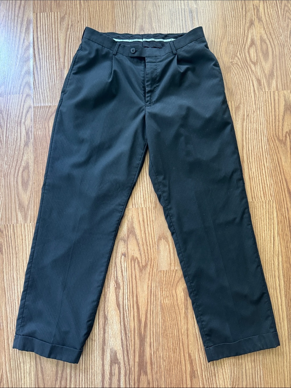 Men's J. Ferrar Black Pinstripe Dress Pants - Classic Straight Fit